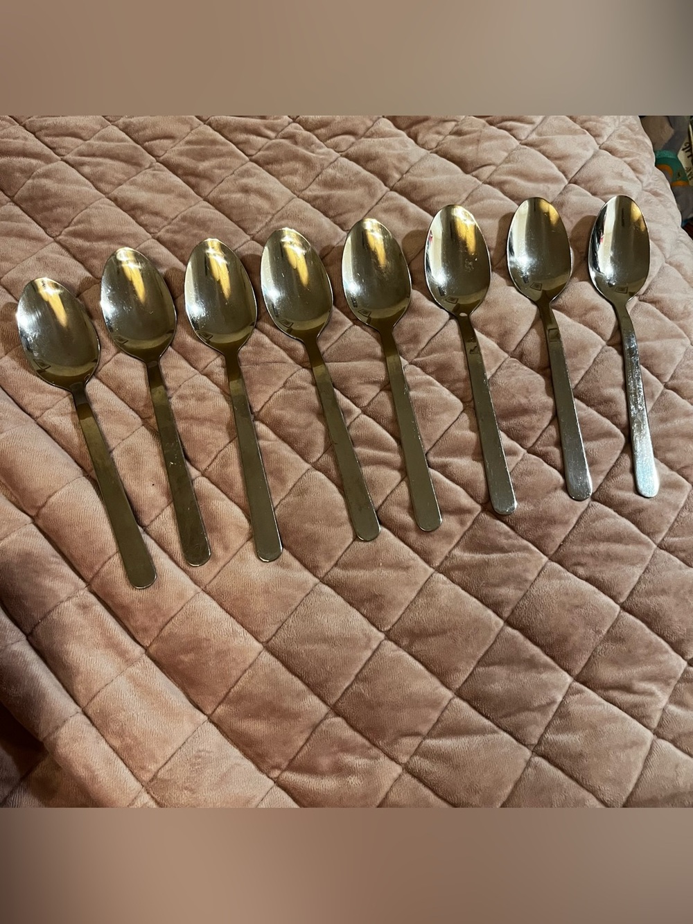 Godinger Stainless Steel Tablespoons Dinner Spoons Set of 8 Silverware